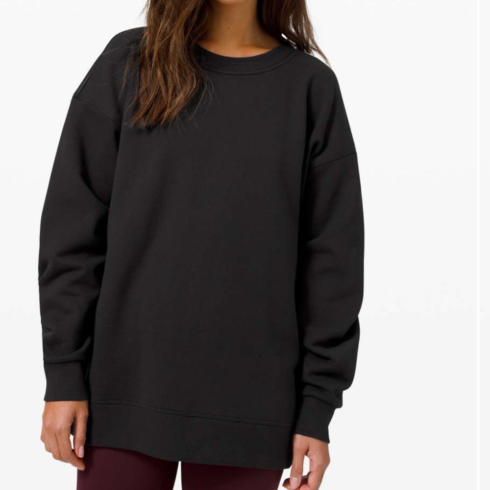 Lululemon Classic Black Oversized Sweatshirt